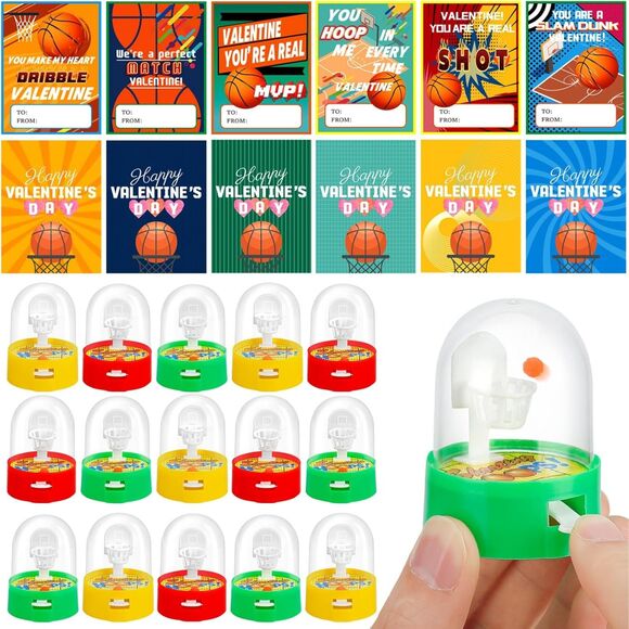 30 PCS Valentines Cards for  Mini Basketball Shooting Games (4256) - Picture 1 of 7